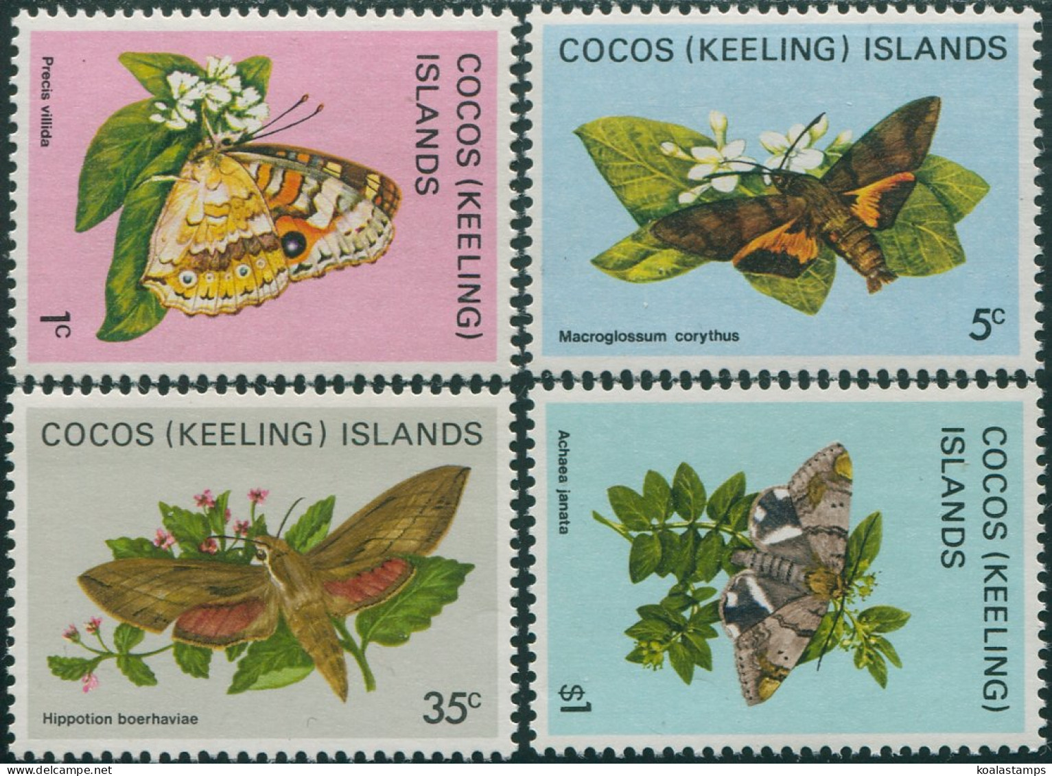 Cocos Islands 1982 SG84 Butterflies Part Set MNH - Islas Cocos (Keeling)