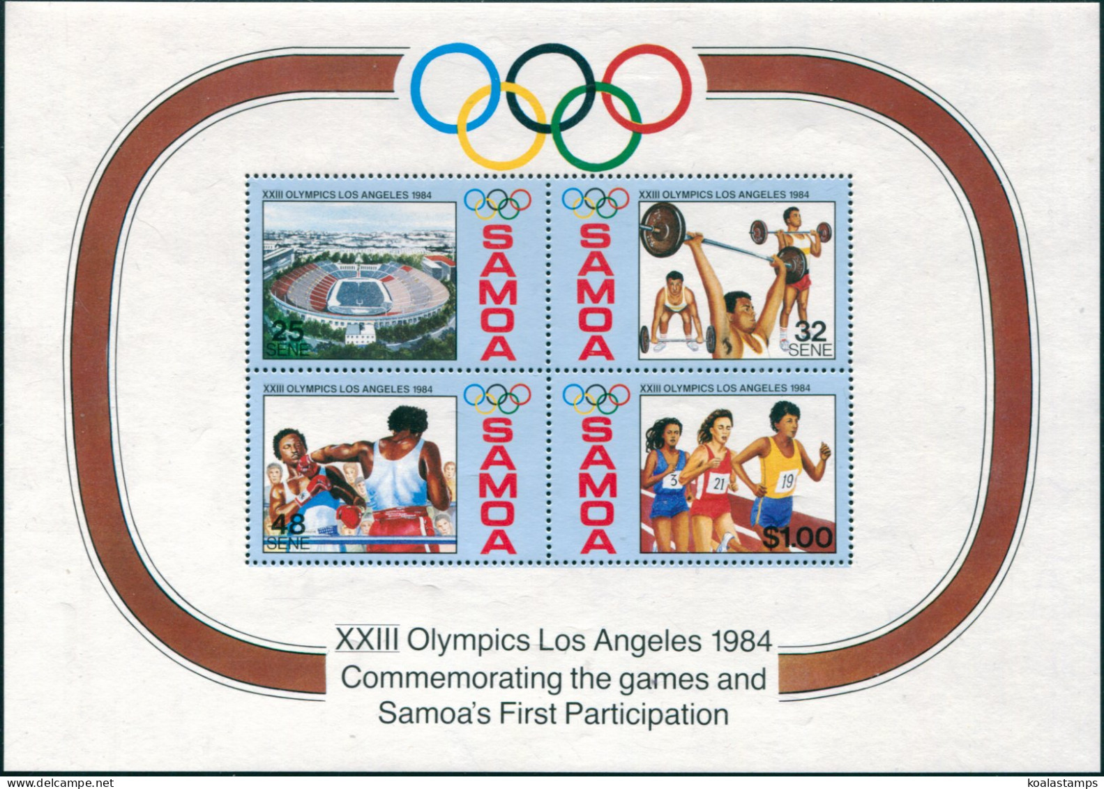 Samoa 1984 SG682 Olympics MS MNH - Samoa