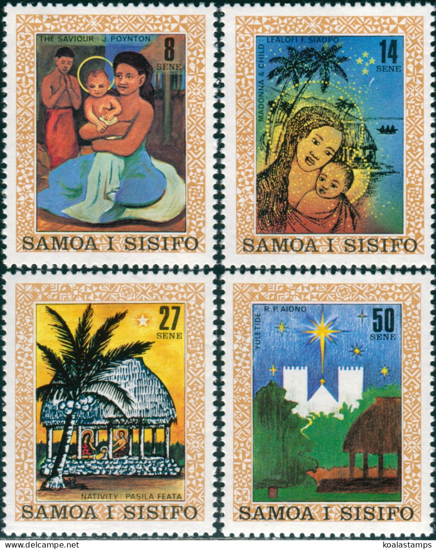 Samoa 1980 SG579-582 Christmas Paintings Set MNH - Samoa (Staat)