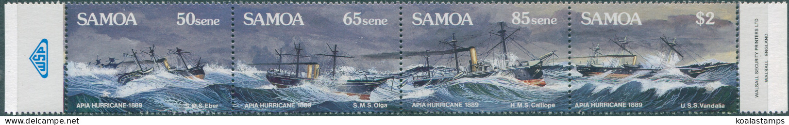 Samoa 1989 SG822-825 Apia Hurricane Set MNH - Samoa