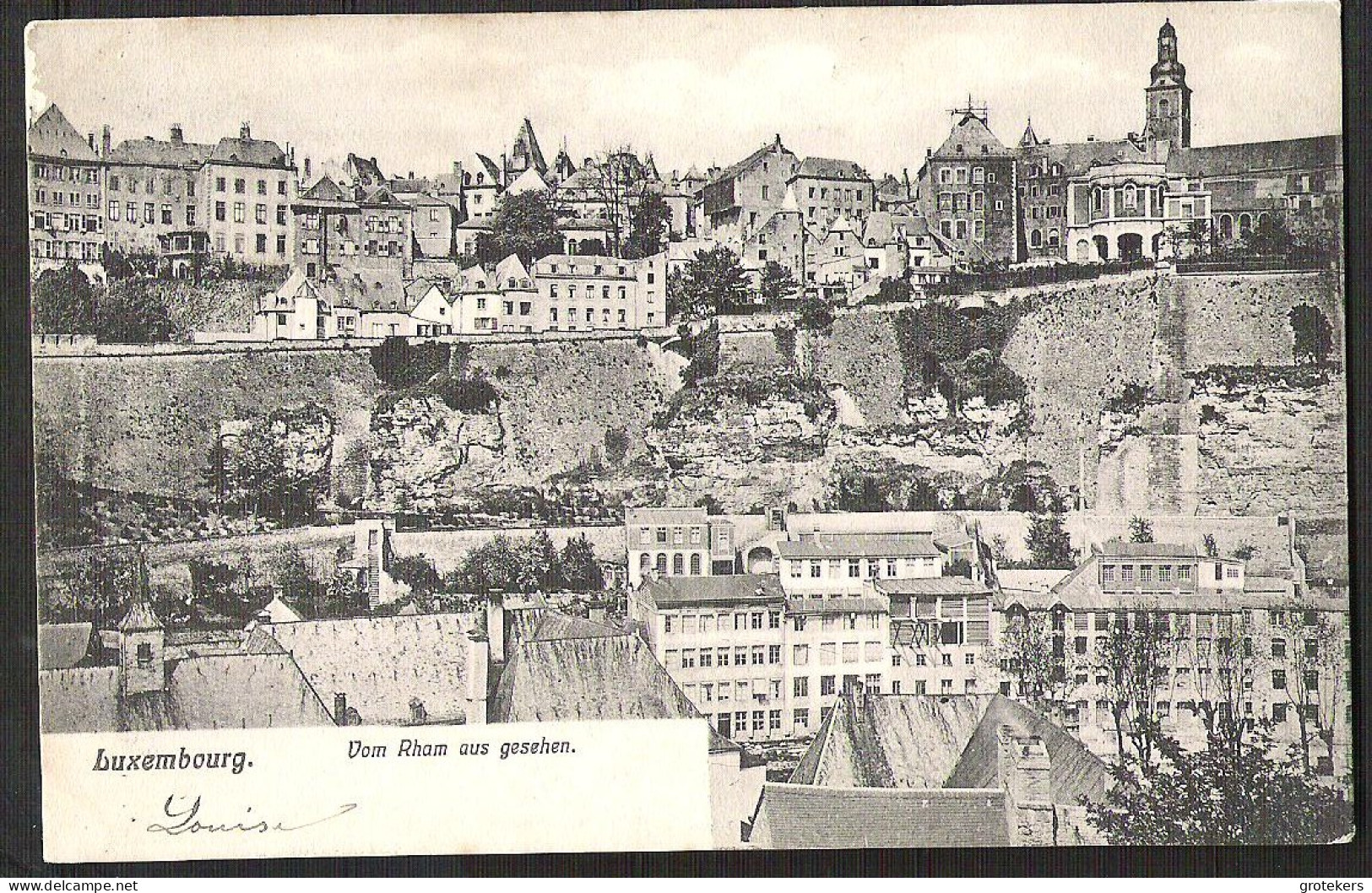 LUXEMBOURG  Vom Rham Aus Gesehen ± 1905 - Luxemburg - Town