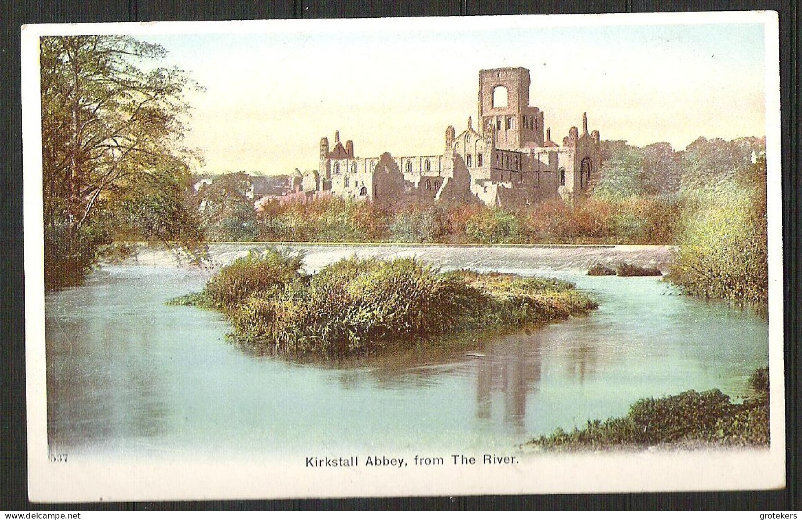 LEEDS KIRSTALL ABBEY Seen From The River Aire  1906 - Leeds