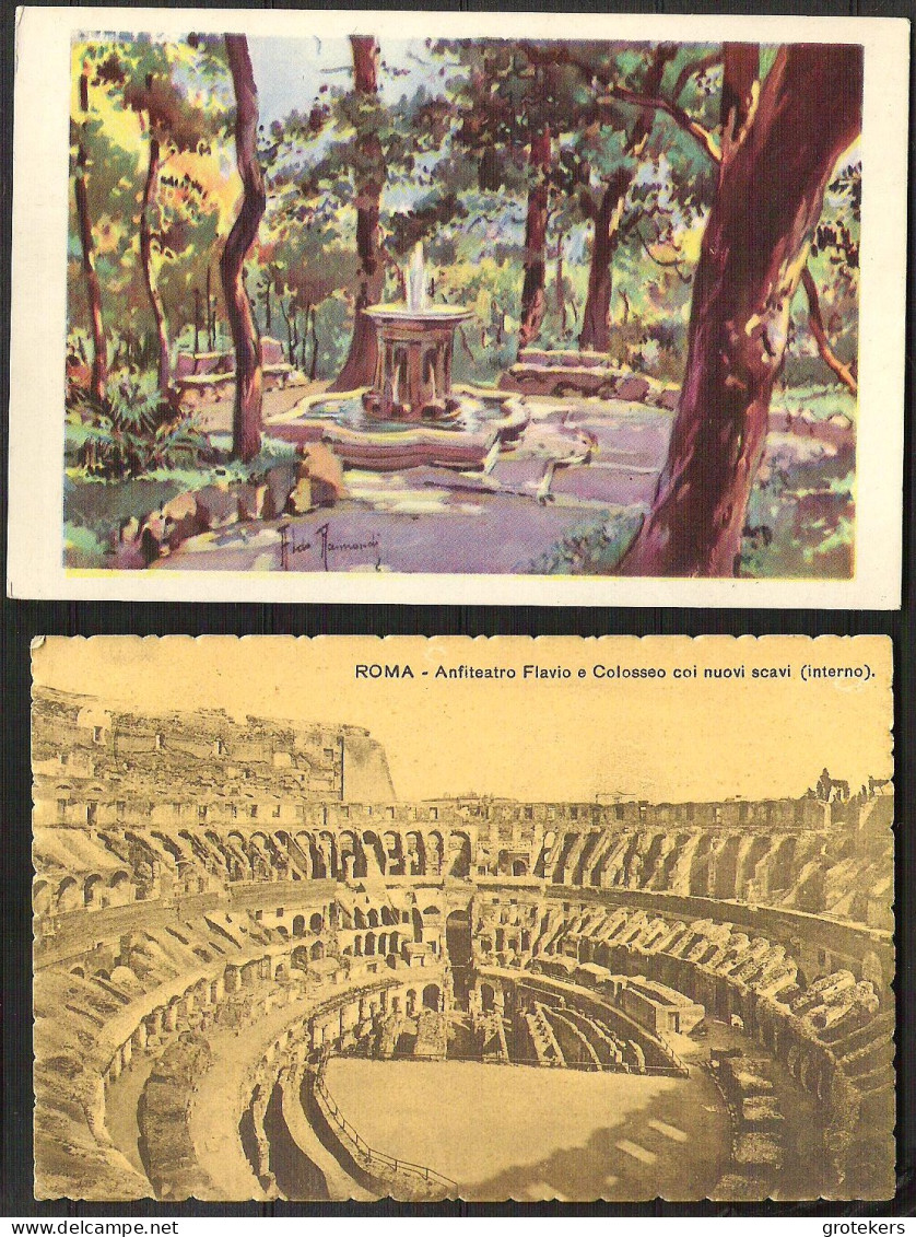 ITALY 12 Postcards Sent And Unused  - Verzamelingen & Kavels