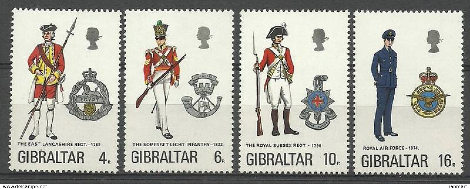 Gibraltar 1974 Mi 313-316 MNH  (ZE1 GIB313-316) - Briefmarken