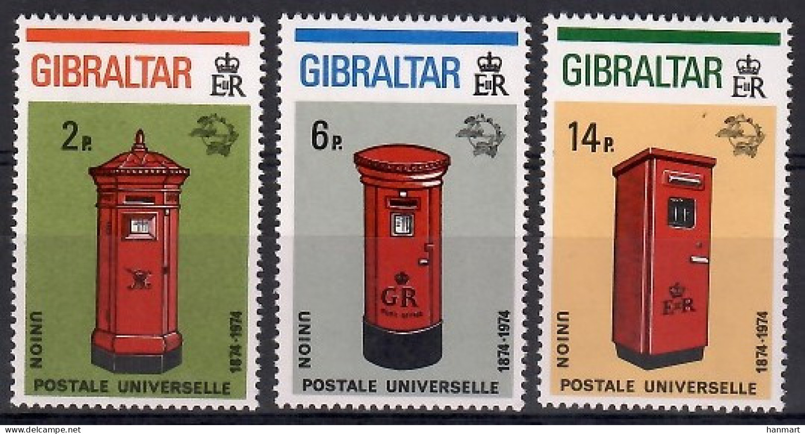 Gibraltar 1974 Mi 310-312 MNH  (ZE1 GIB310-312) - Other & Unclassified