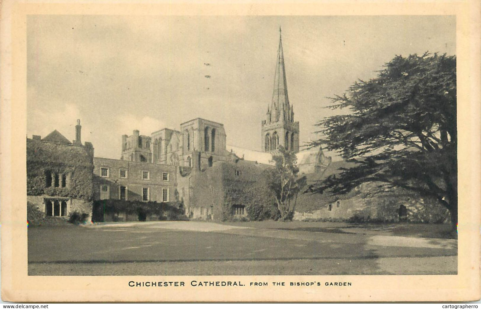England Chichester Cathedral From Bishop's Garden - Chichester