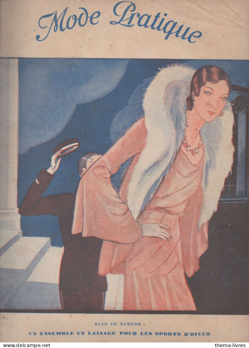 Revue  MODE PRATIQUE  N° 51 Du 19 Decembre 1931 Avec Belle Couverture Illustrée    (CAT4084 / 31 /51) - Mode