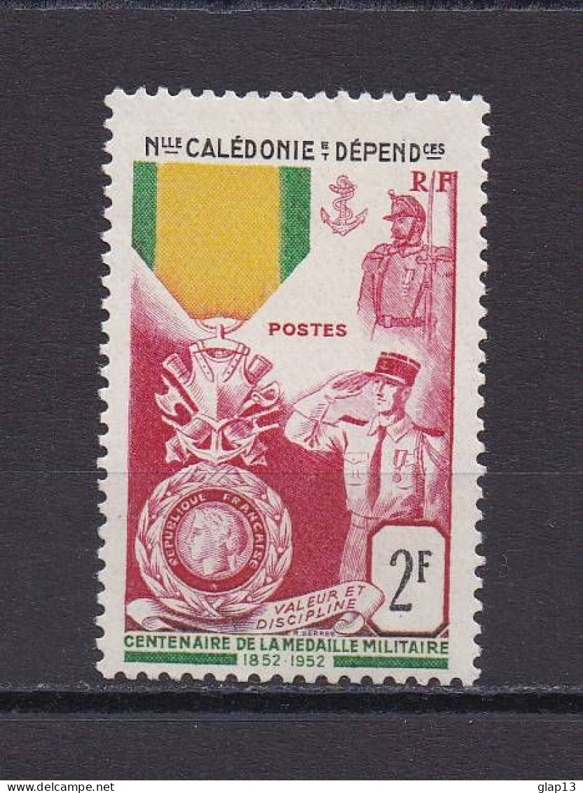 NOUVELLE-CALEDONIE 1952 TIMBRE N°279 NEUF AVEC CHANIERE MEDAILLE MILITAIRE - Unused Stamps