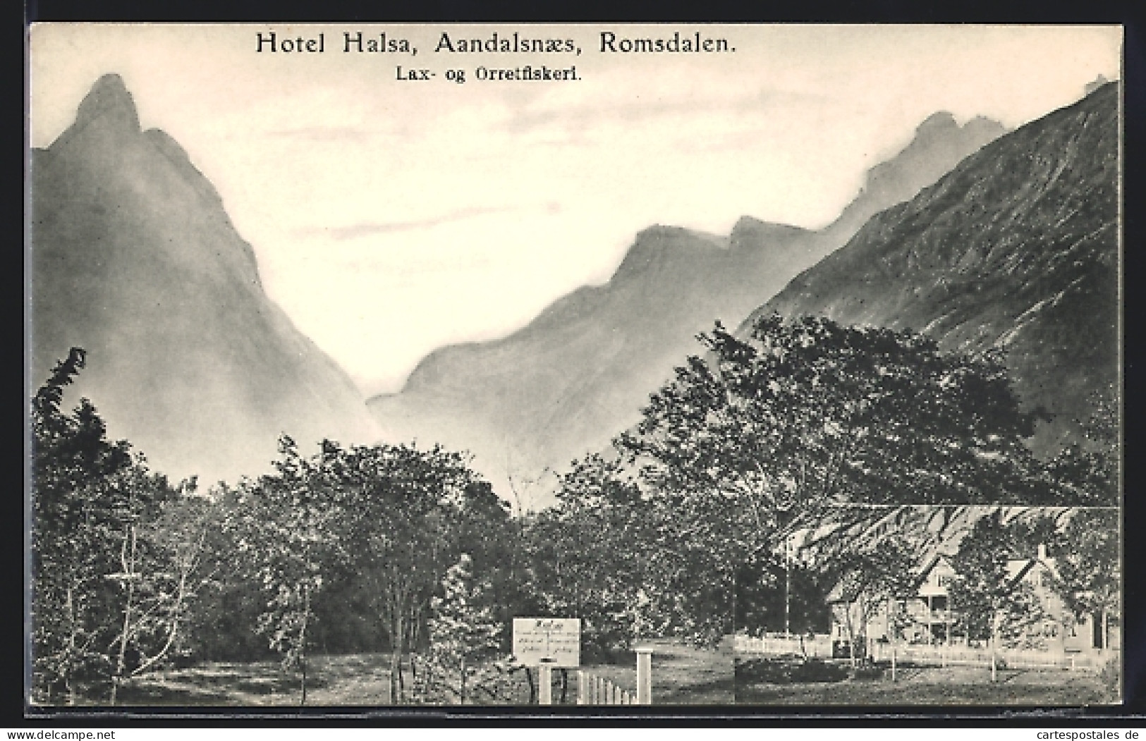 AK Aandalsnaes, Romsdalen, Hotel Halsa  - Norvège