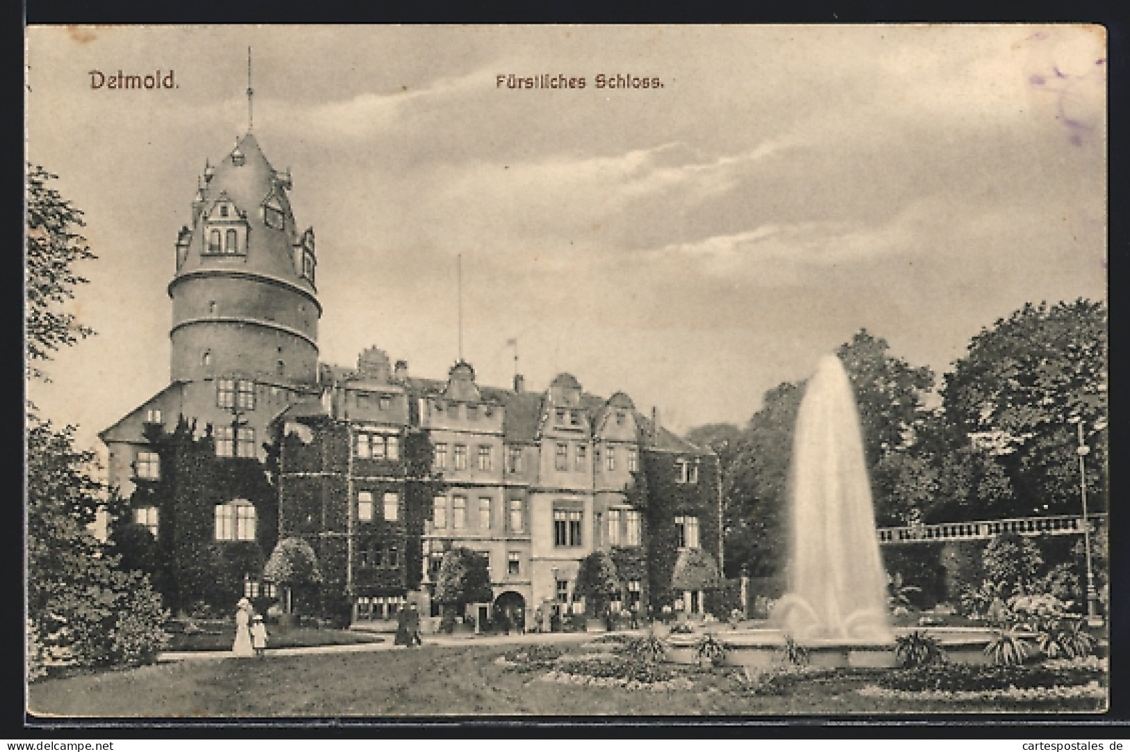 AK Detmold, Fürstliches Schloss Mit Park  - Detmold