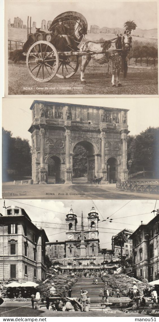 Italie - ROMA - Lot De 6 CP - Otros Monumentos Y Edificios