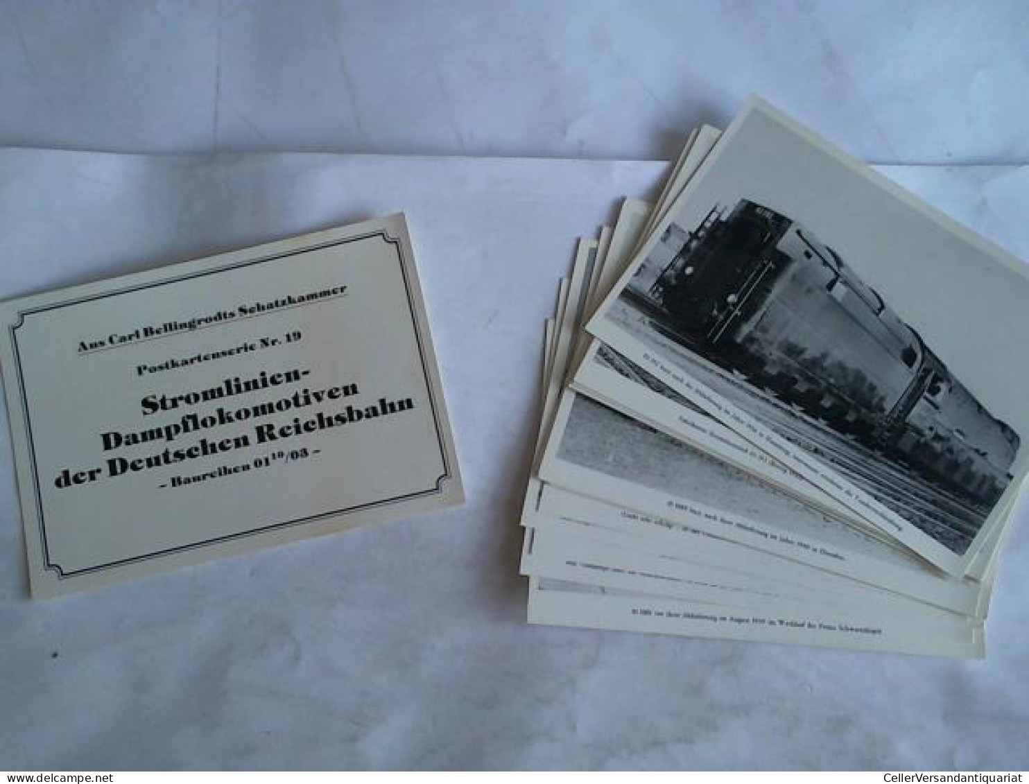 Auds Carl Bellingrodts Schatzkammer. Postkartenserie Nr. 19. Stromlinien-Dampflokomotiven Der Deutschen Reichsbahn.... - Ohne Zuordnung