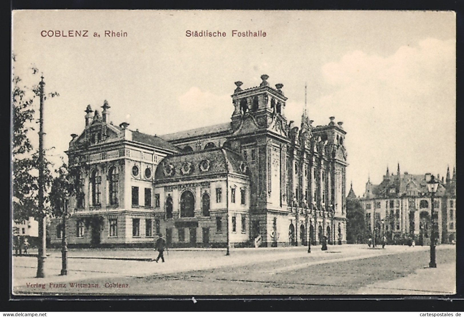 AK Koblenz A. Rhein, Städtische Festhalle  - Koblenz