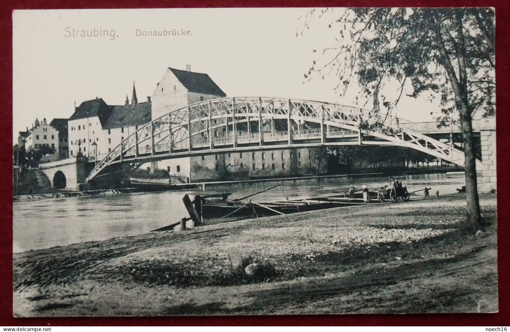 CPA 1912 Straubing, Donaubrücke. Allemagne - Straubing