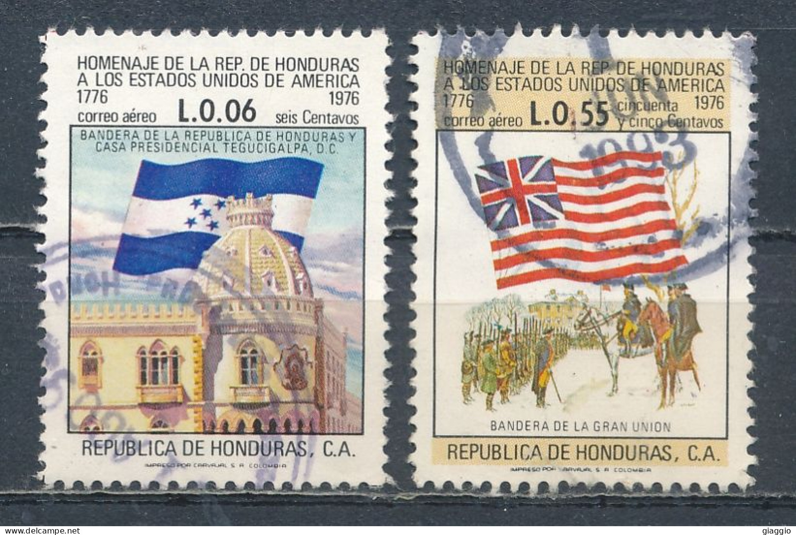 °°° HONDURAS - Y&T N°568/70 PA - 1977 °°° - Honduras