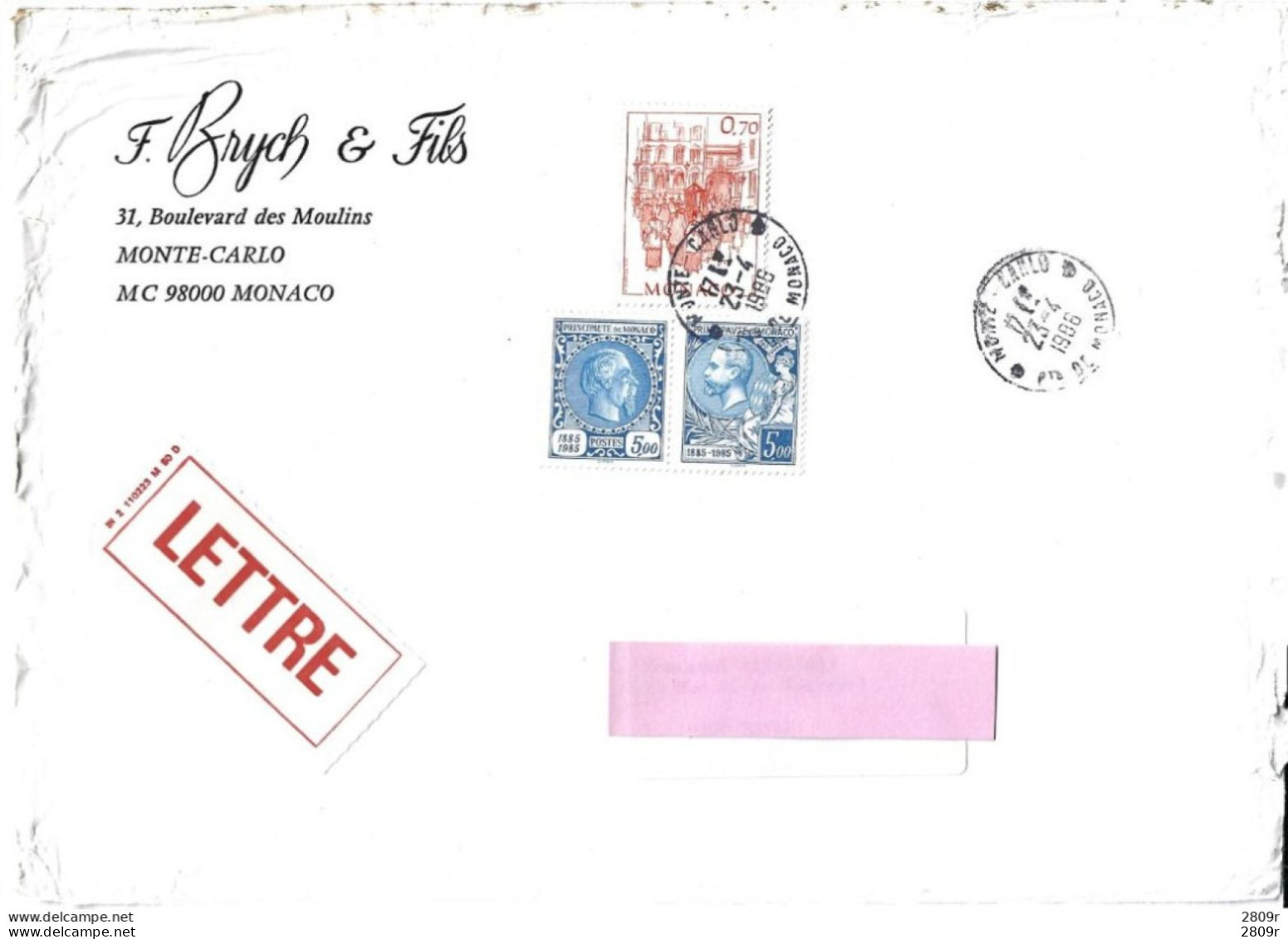 2 Paire Timbre Du Bloc Feuillet 33 Sur 2 Lettres - Postmarks