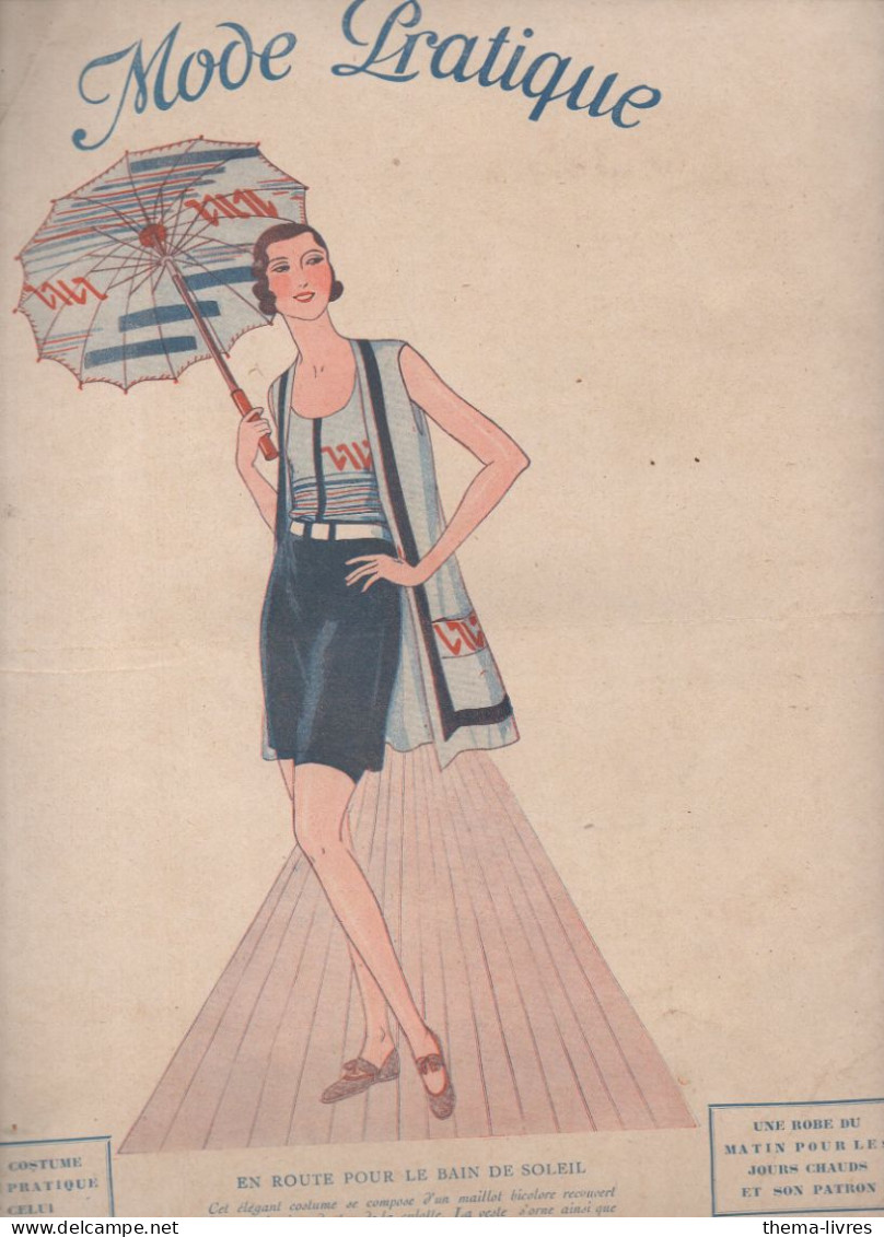 Revue  MODE PRATIQUE  N° 19 Du 9 Mai 1931 Avec Belle Couverture Illustrée    (CAT4084 / 31/ 19) - Mode