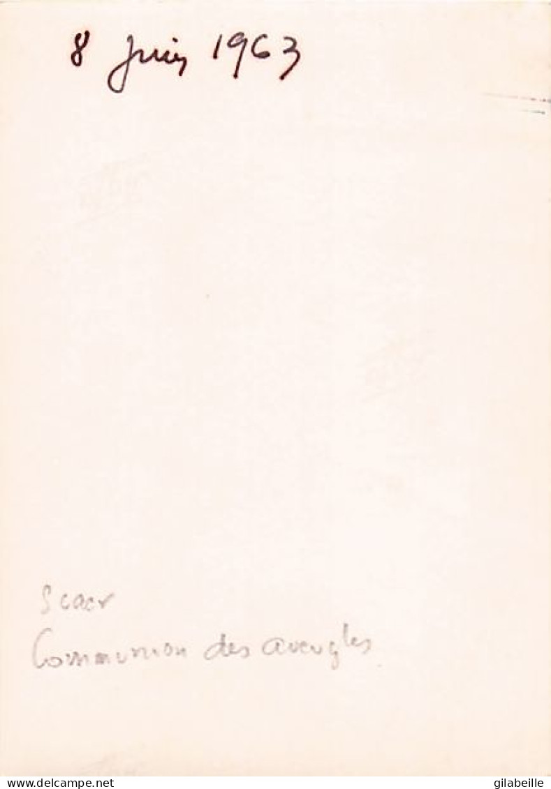 Photo Originale - SCAER  ( 29 - Finistere ) Communion Des Aveugles 1963 - Zonder Classificatie