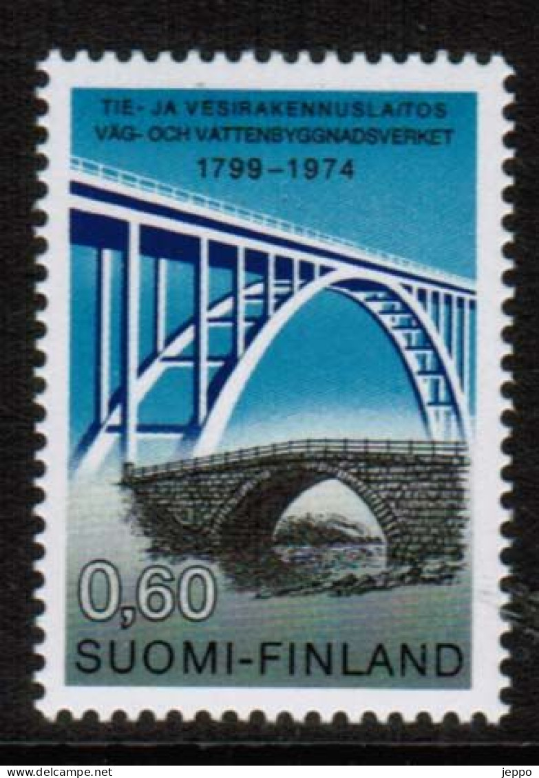 1974 Finland, Public Roads & Waterways Y-paper MNH. - Unused Stamps