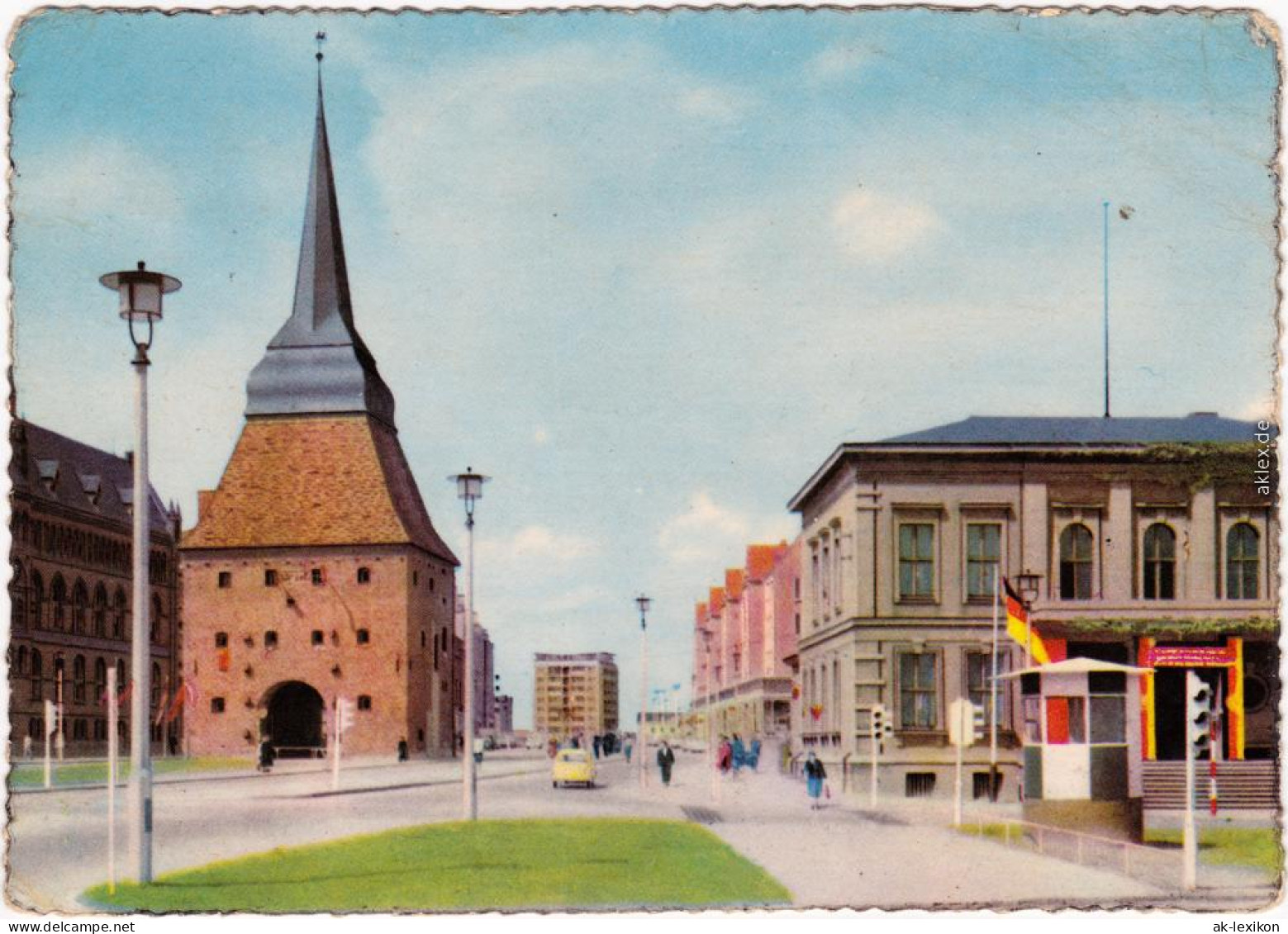 Rostock Steintor, Belebt Ansichtskarte 1962 - Rostock