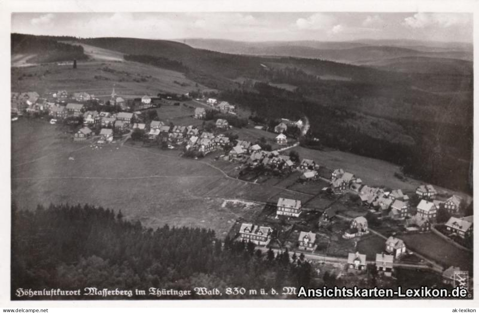 Ansichtskarte Masserberg Luftbild 1941  - Masserberg