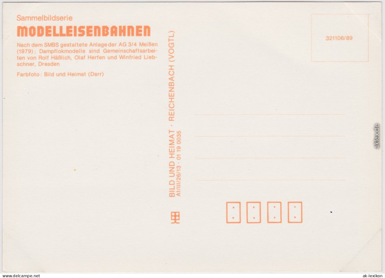 Nach Dem SMBS Gestaltete Anlage Der AG 3/4 Meißen (1979); Dampflokmodelle - Treinen