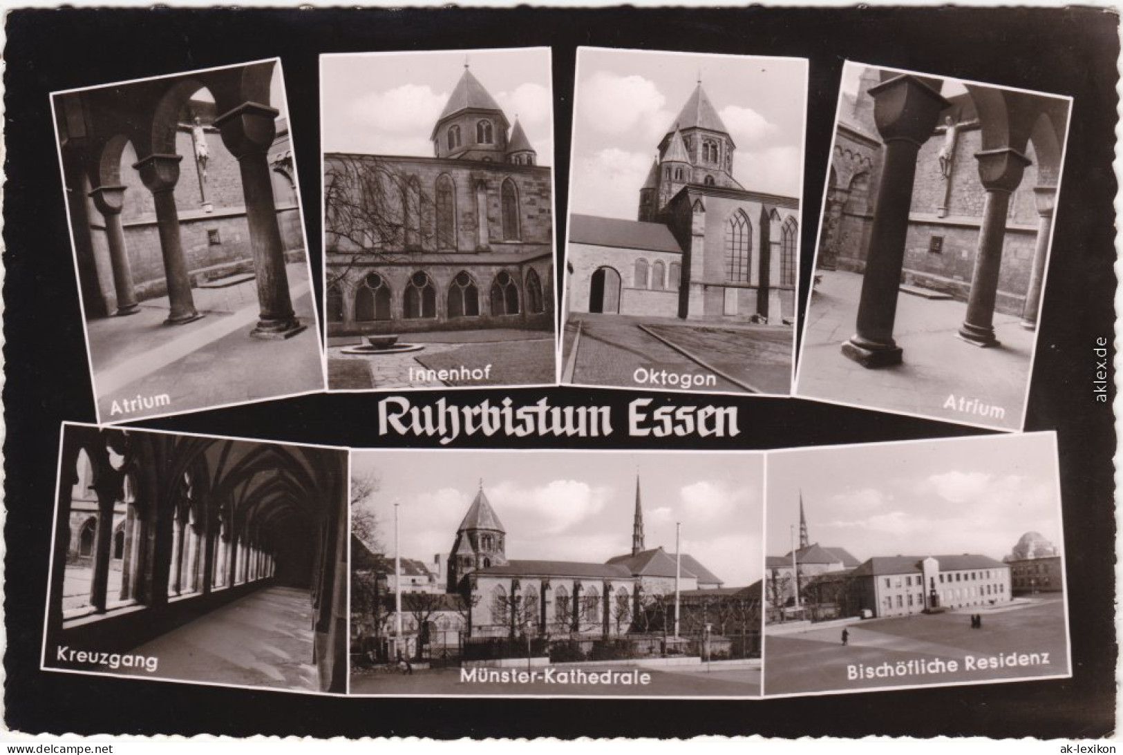 Essen (Ruhr) Atrium, Innenhof, Oktogon, Atrium, Kreuzgang, Münster- 1968 - Essen