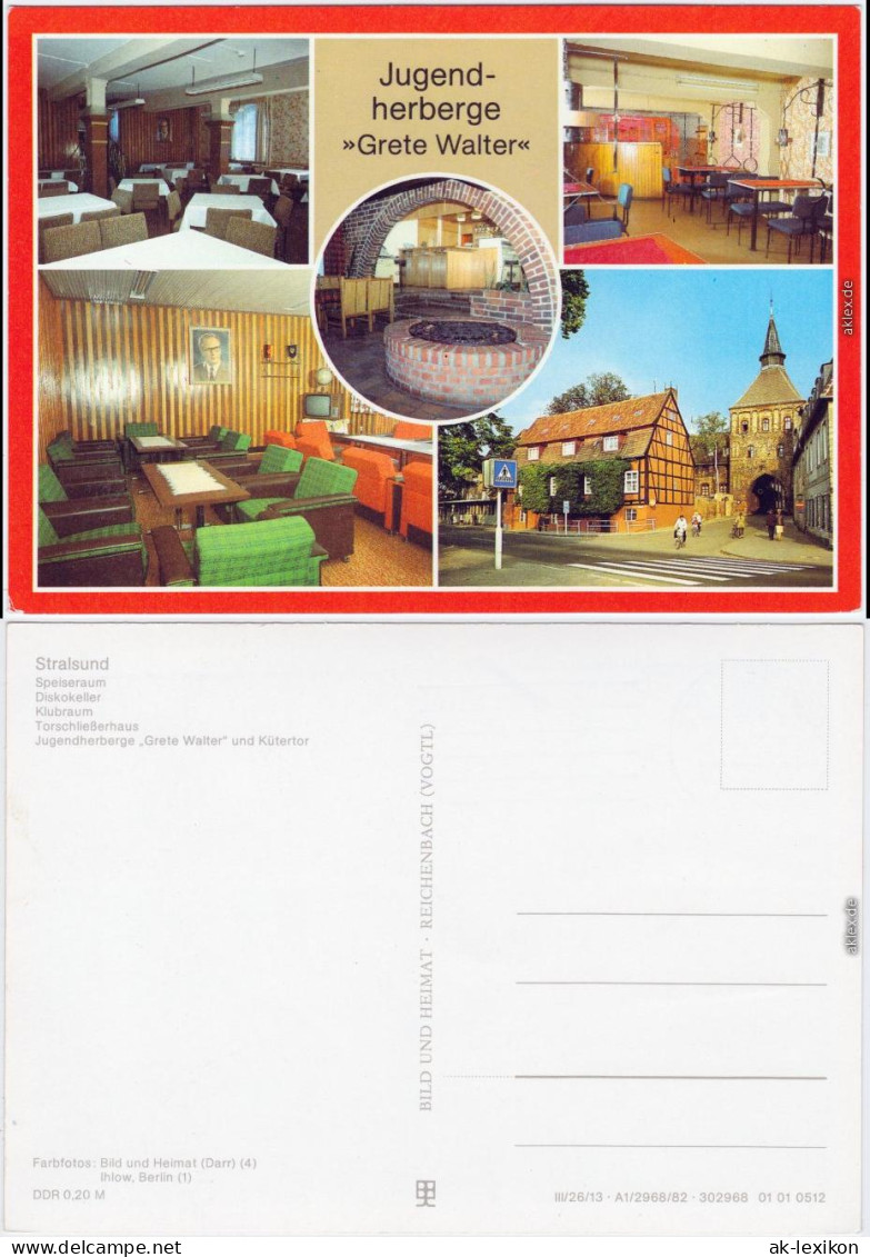 Stralsund Speiseraum, Diskokeller, Klubraum, Torschließerhaus, Jugendh. 1982 - Stralsund