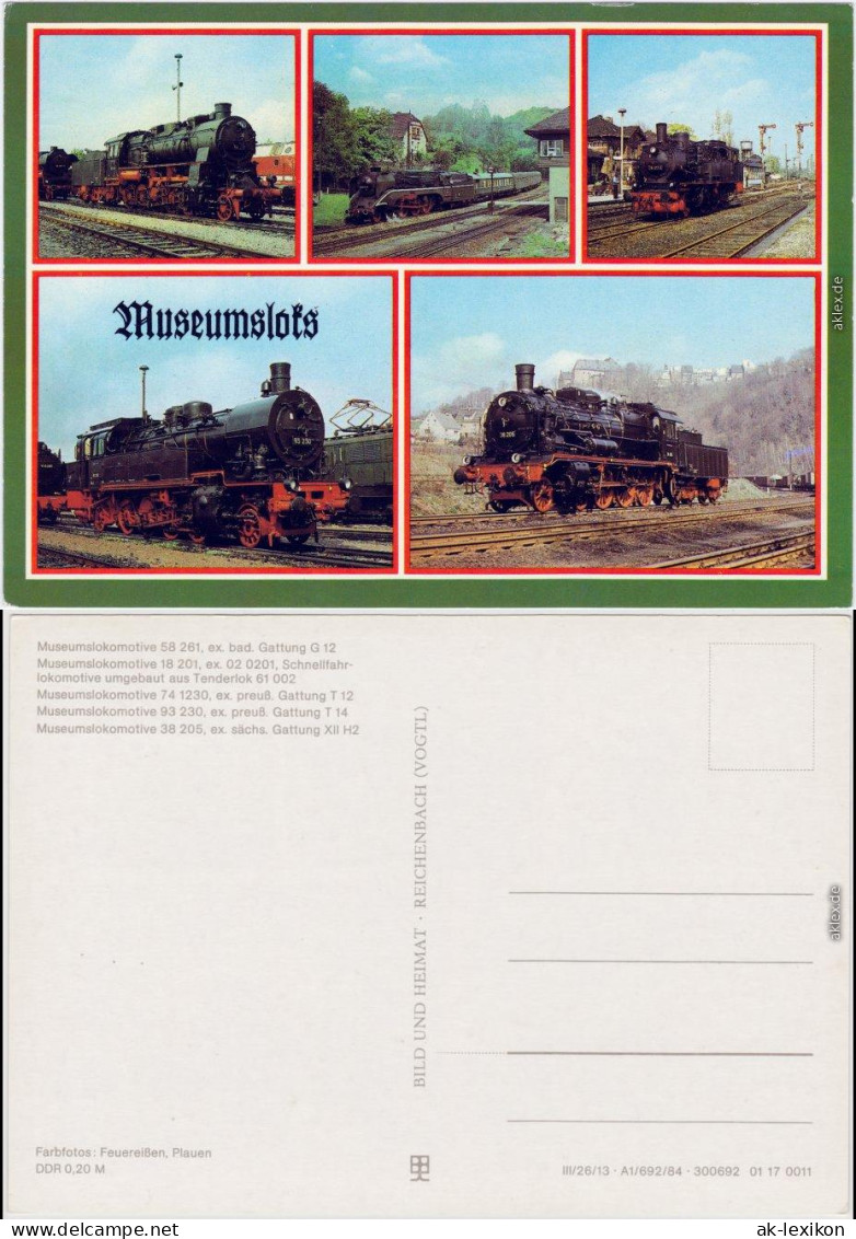 Museums-Lok. 58 261, Ex. Bad. Gattung G12, 18 201, Ex, Schnellfahrlokomotive - Treinen