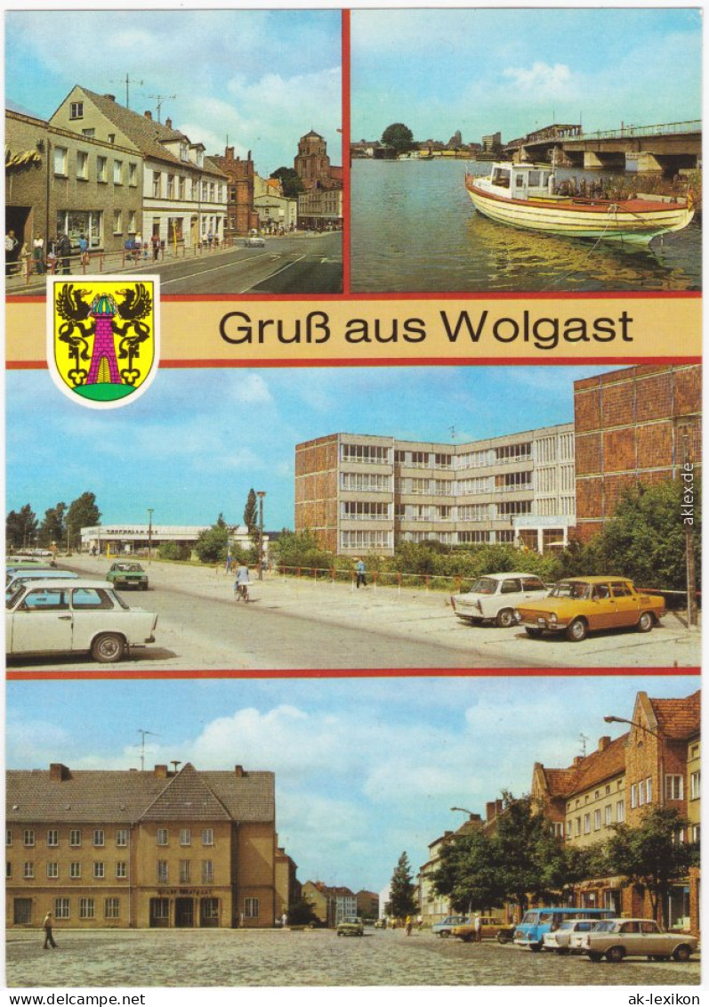 Wolgast Straße Der Befreiung, An Der Peene, Oberschule Der DSF 1987 - Wolgast