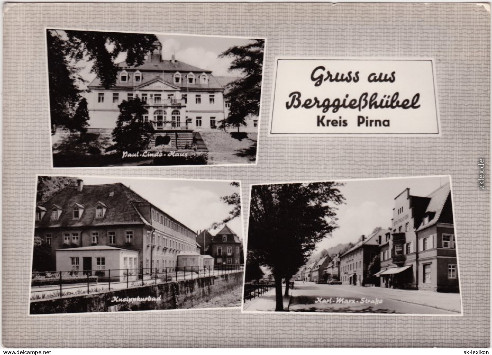 Berggießhübel  Gottleuba Paul-Linda-Haus, Kneippkurbad, Karl-Marx-Straße 1965 - Bad Gottleuba-Berggiesshübel