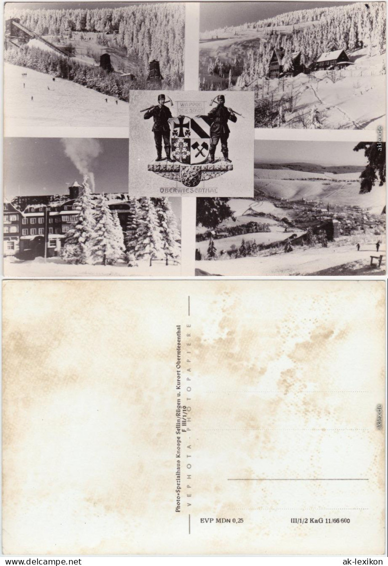 Oberwiesenthal Skipiste  Hotel (2) - Im Winterlichem Gewand Erzgebirge 1966 - Oberwiesenthal