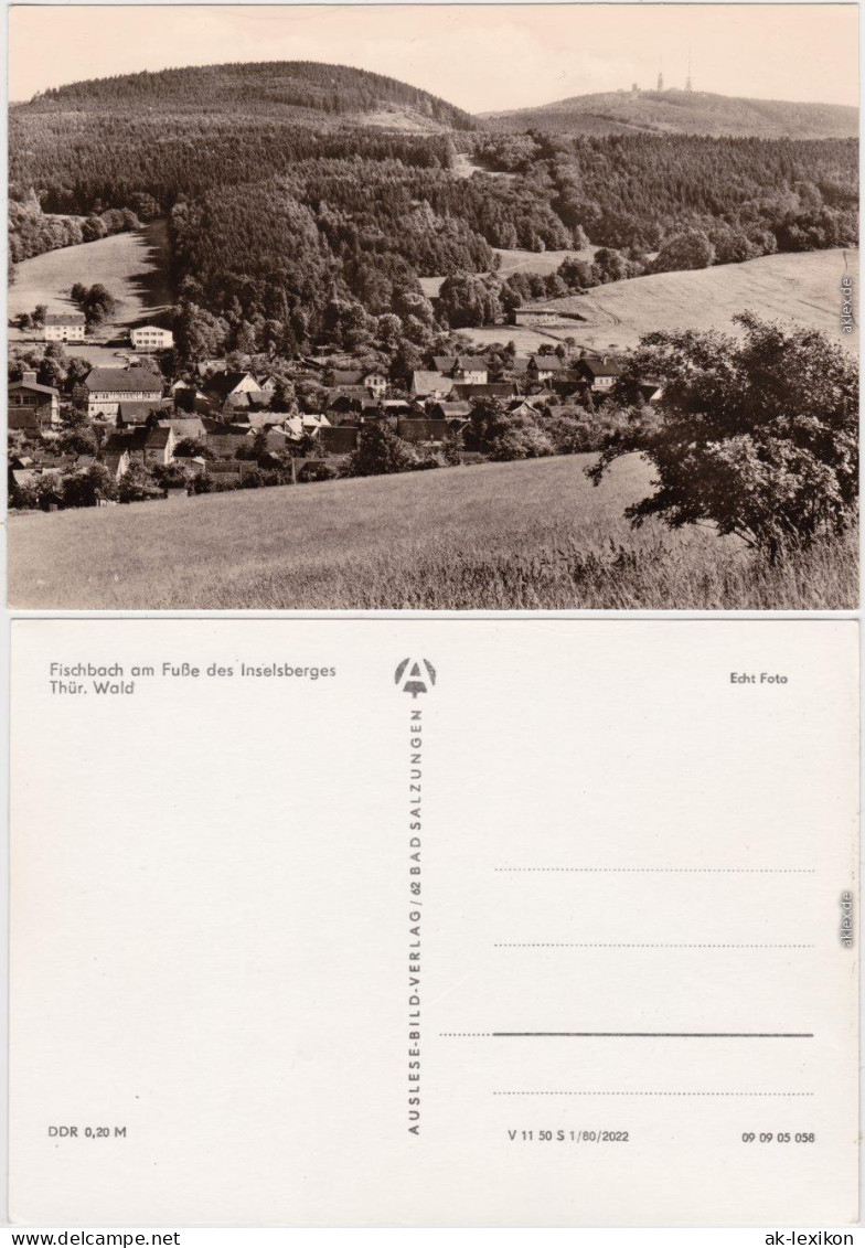 Fischbach (Inselberg)-Waltershausen Fischbach Am Fuße Des Inselberges 1980 - Waltershausen