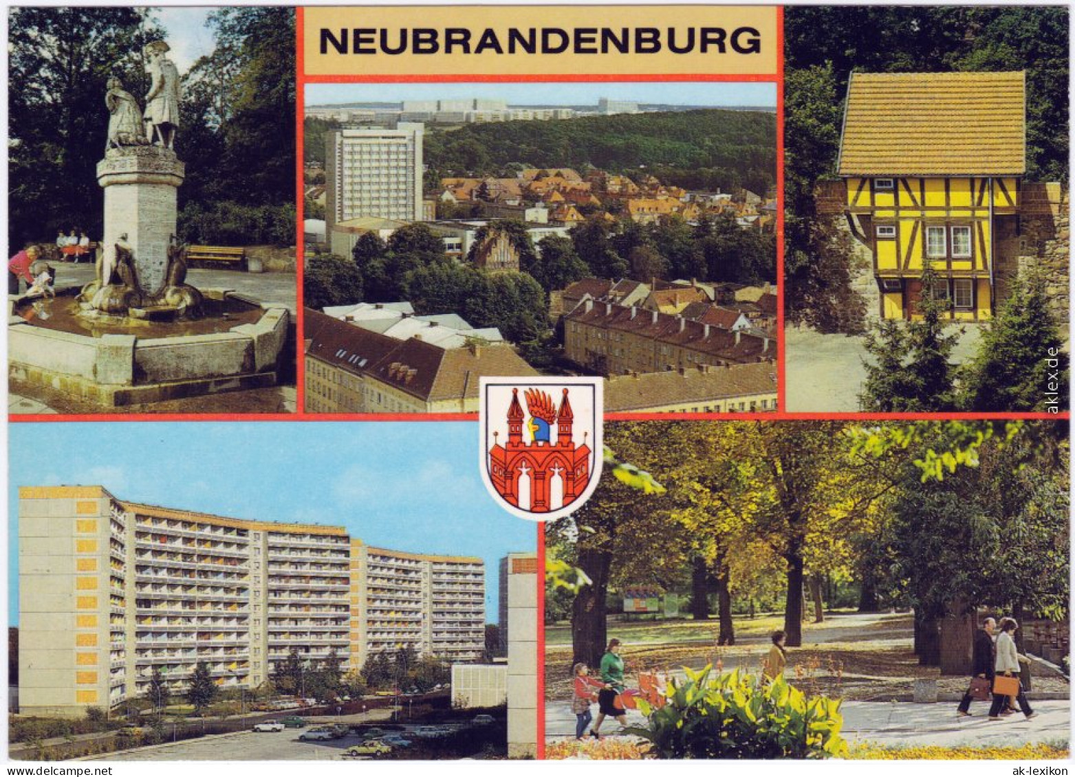 Neubrandenburg Mudder-Schulten-brunnen, Ostvorstadt, Einsteinstraße 1987 - Neubrandenburg