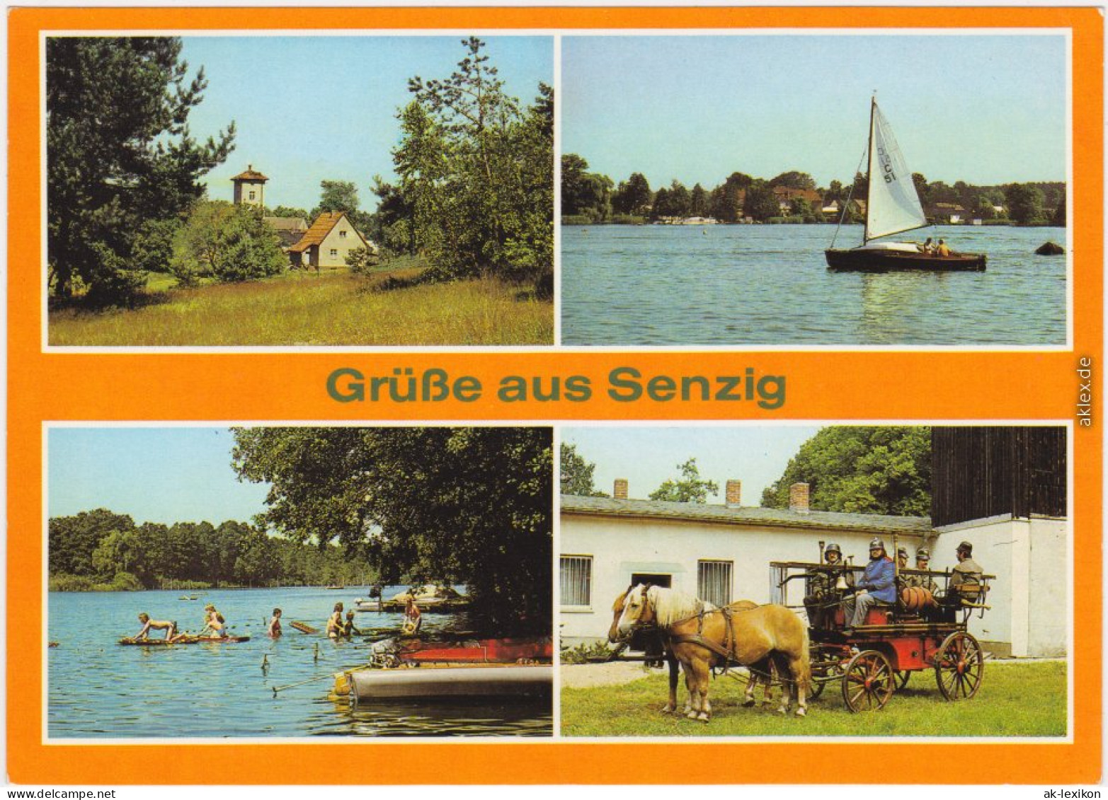 Senzig Königs Wusterhausen Blick Zum Ort, Blick über Den Krimnicksee 1987 - Koenigs-Wusterhausen