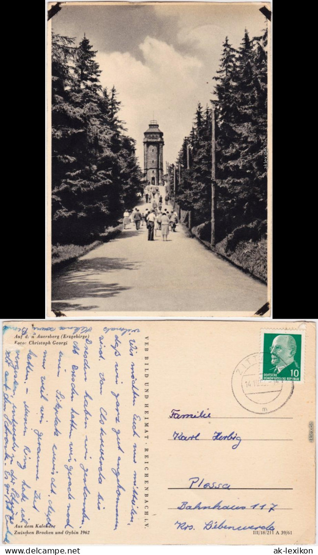 Eibenstock Auf Dem Auersberg, Blick Zum Aussichtsturm 1963/1961 - Eibenstock