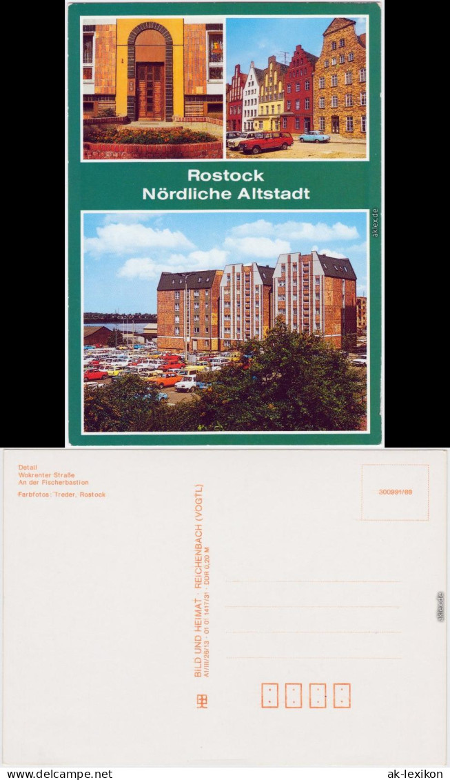 Altstadt Rostock Detail, Wokrenter Straße, An Der Fischerbastion 1989 - Rostock