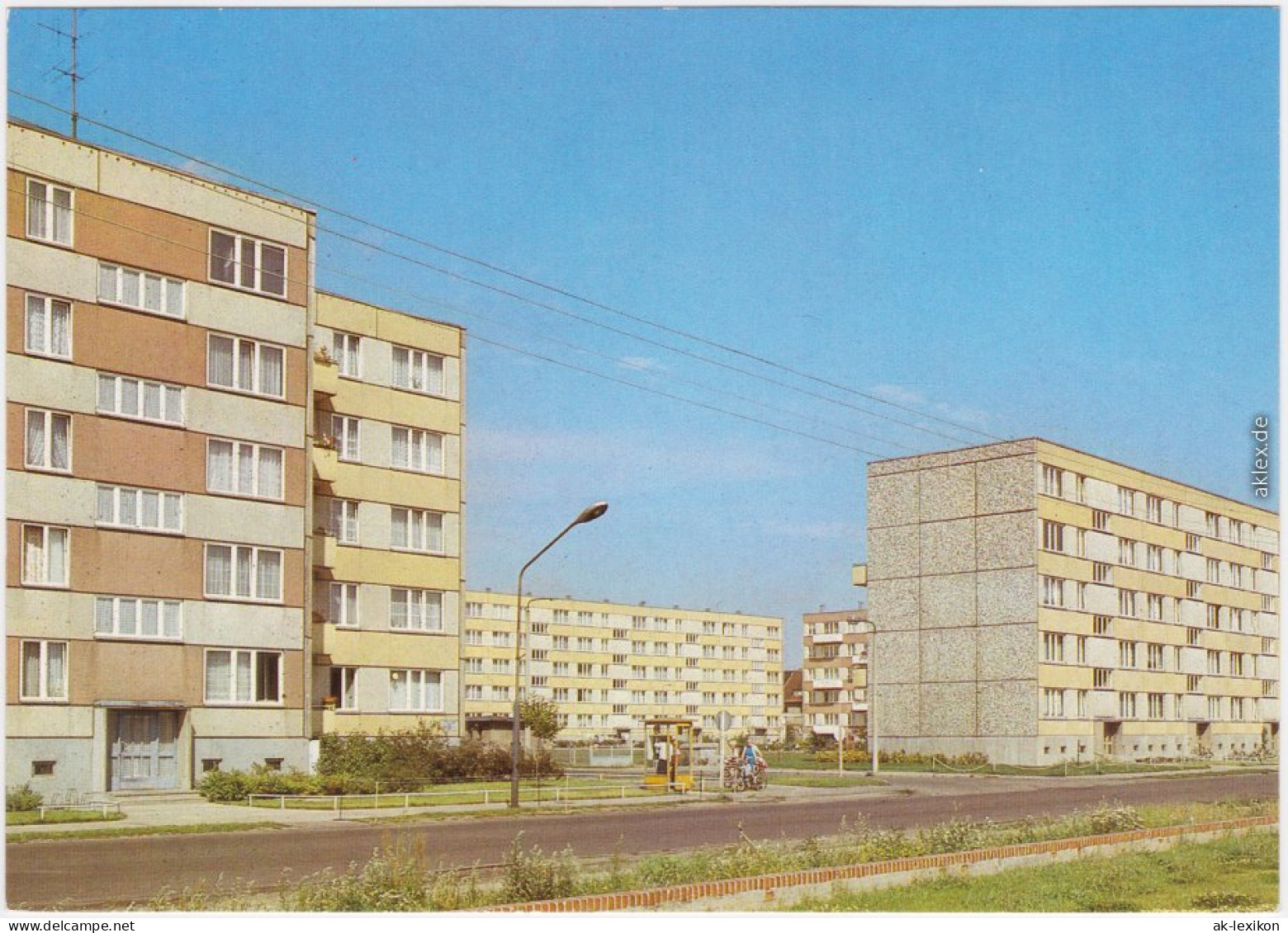 Ansichtskarte Wittenberge Perleberger Straße  - Neubaugebiet 1988 - Wittenberge