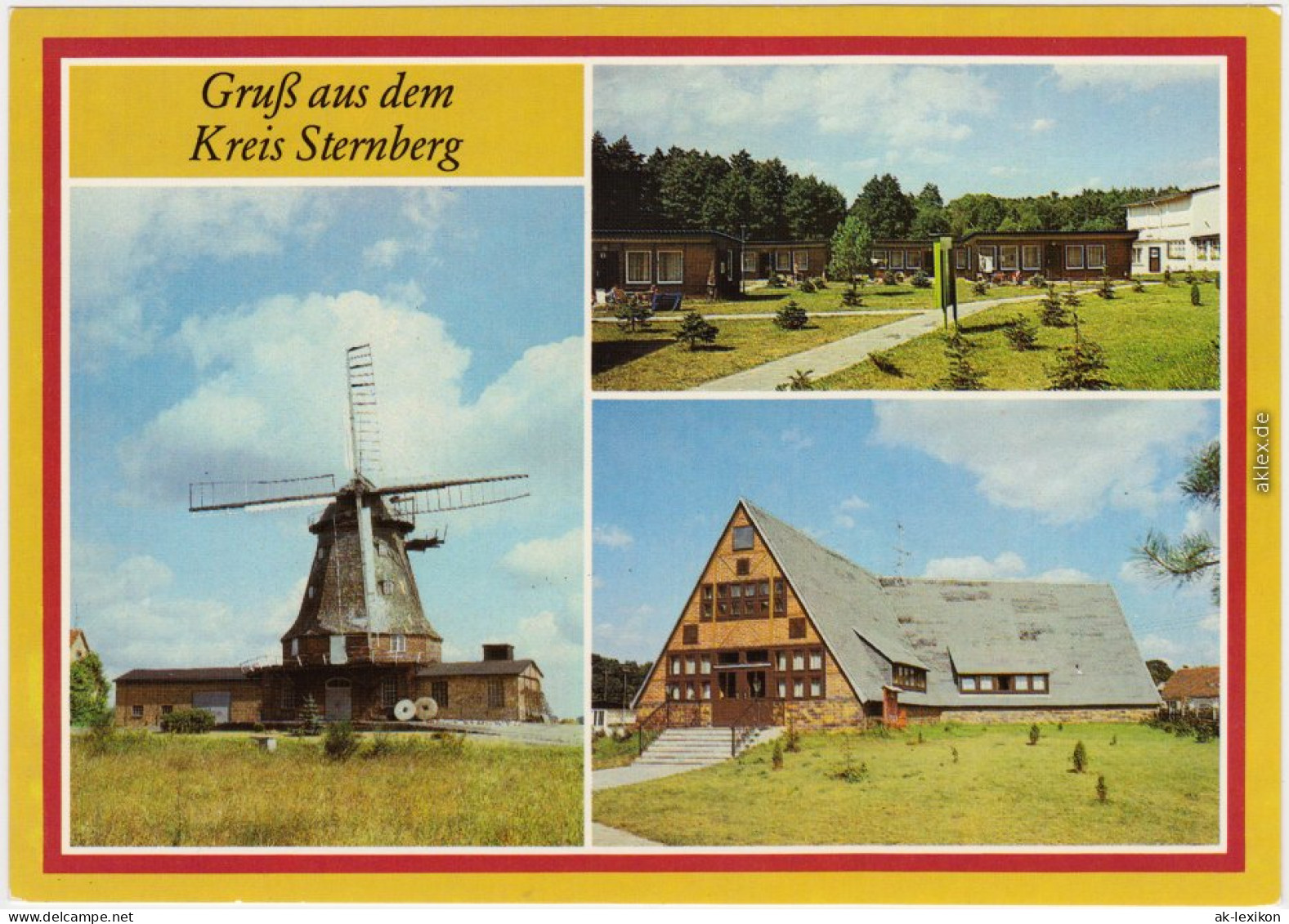 Sternberg (Mecklenburg) 1. Dabel, Mühle 2. Borkow, Campinglager   Des VEB  1986 - Sternberg