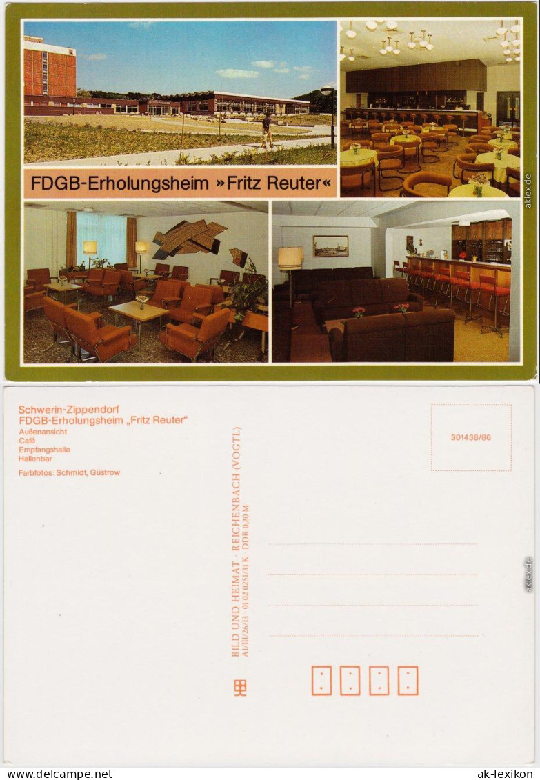 Schwerin FDGB-Erholungsheim "Fritz Reuter" 1986 - Schwerin
