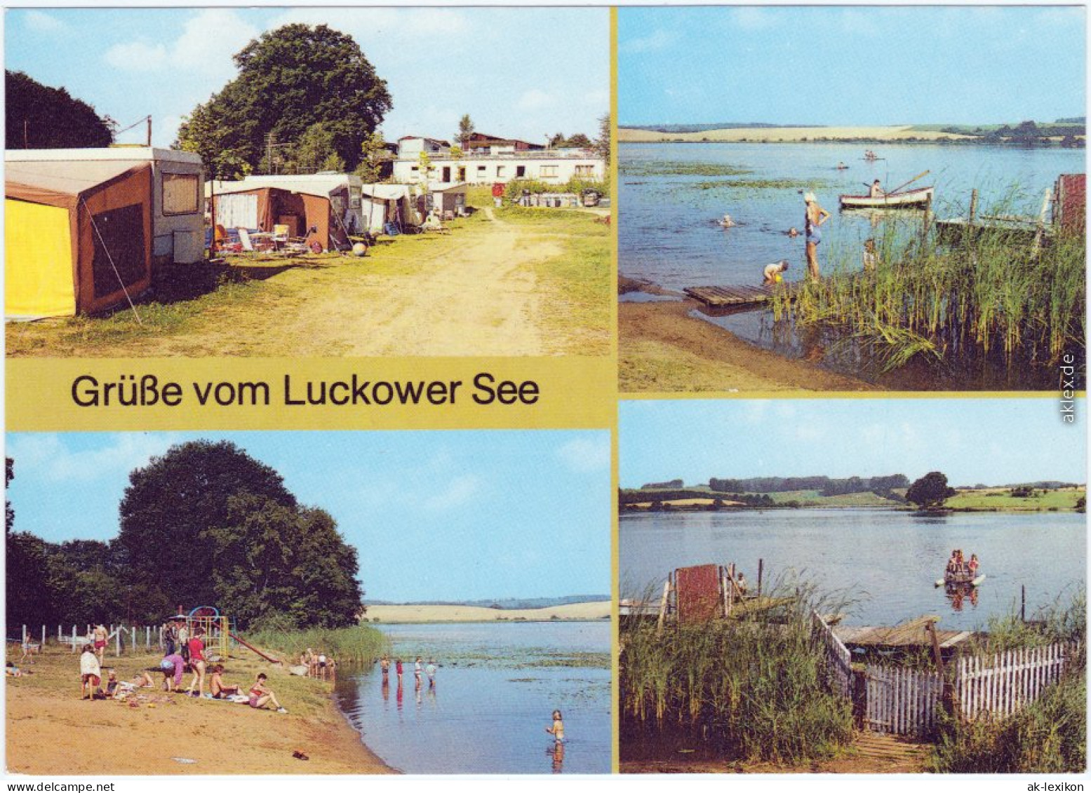 Ansichtskarte Sternberg (Mecklenburg) Luckower See 1989 - Sternberg