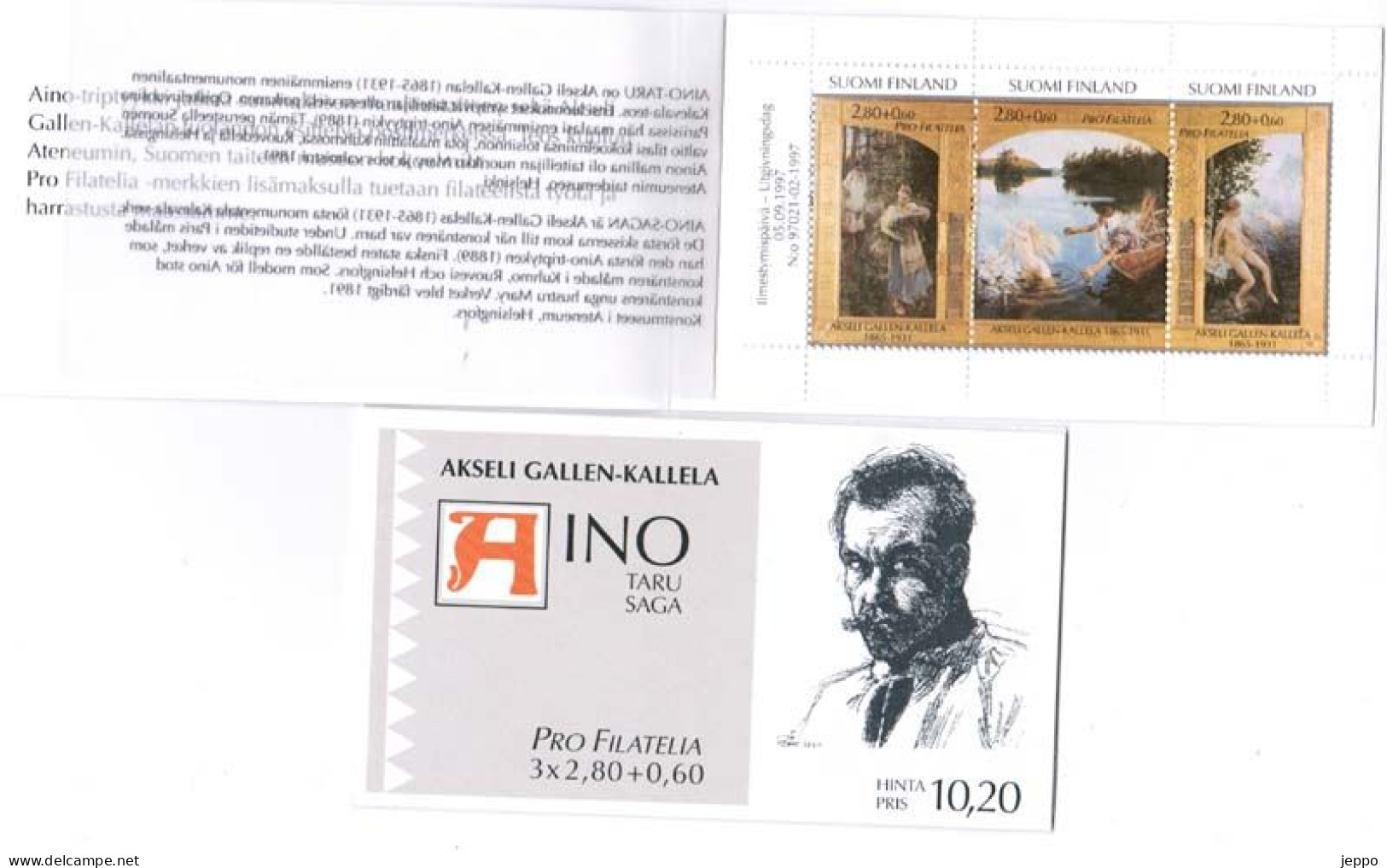 1997 Finland, Pro Filatelia Booklet MNH **. - Cuadernillos