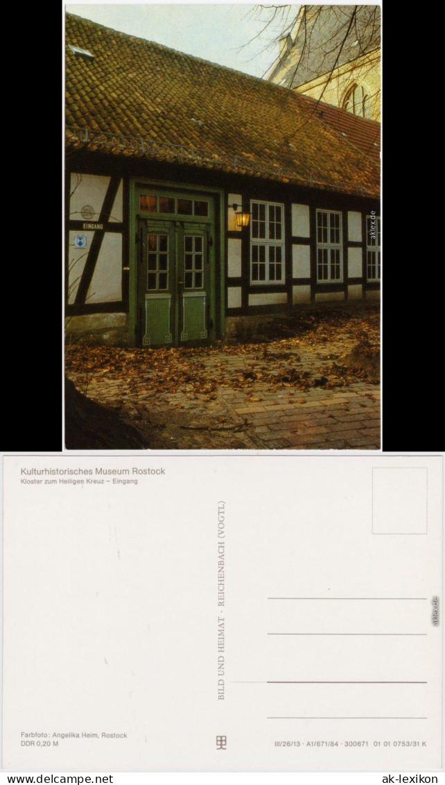 Ansichtskarte Rostock Kulturhistorisches Museum 1984 - Rostock