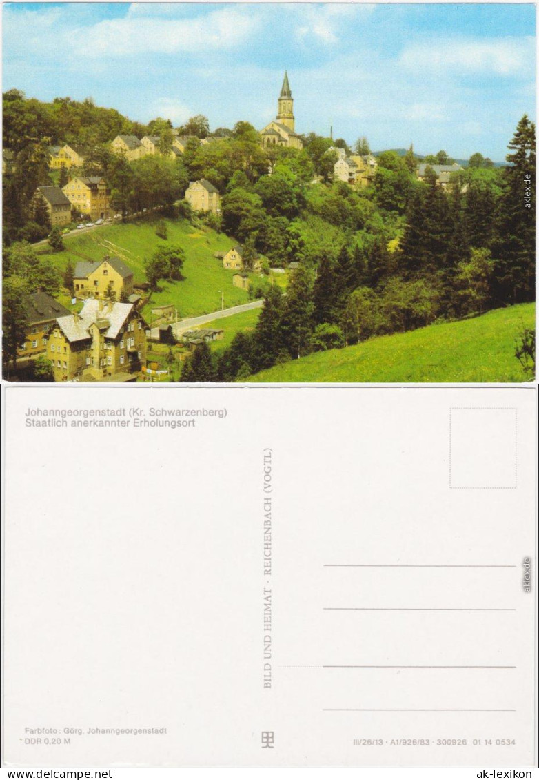 Johanngeorgenstadt Panorama-Ansichten Ansichtskarte  1983 - Johanngeorgenstadt