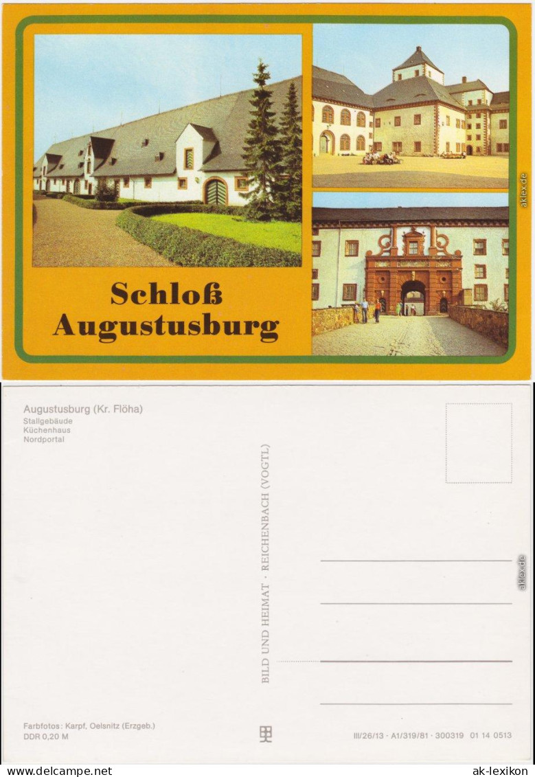 Augustusburg Schloss Augustusburg Ansichtskarte Mehrbild 1981 - Augustusburg
