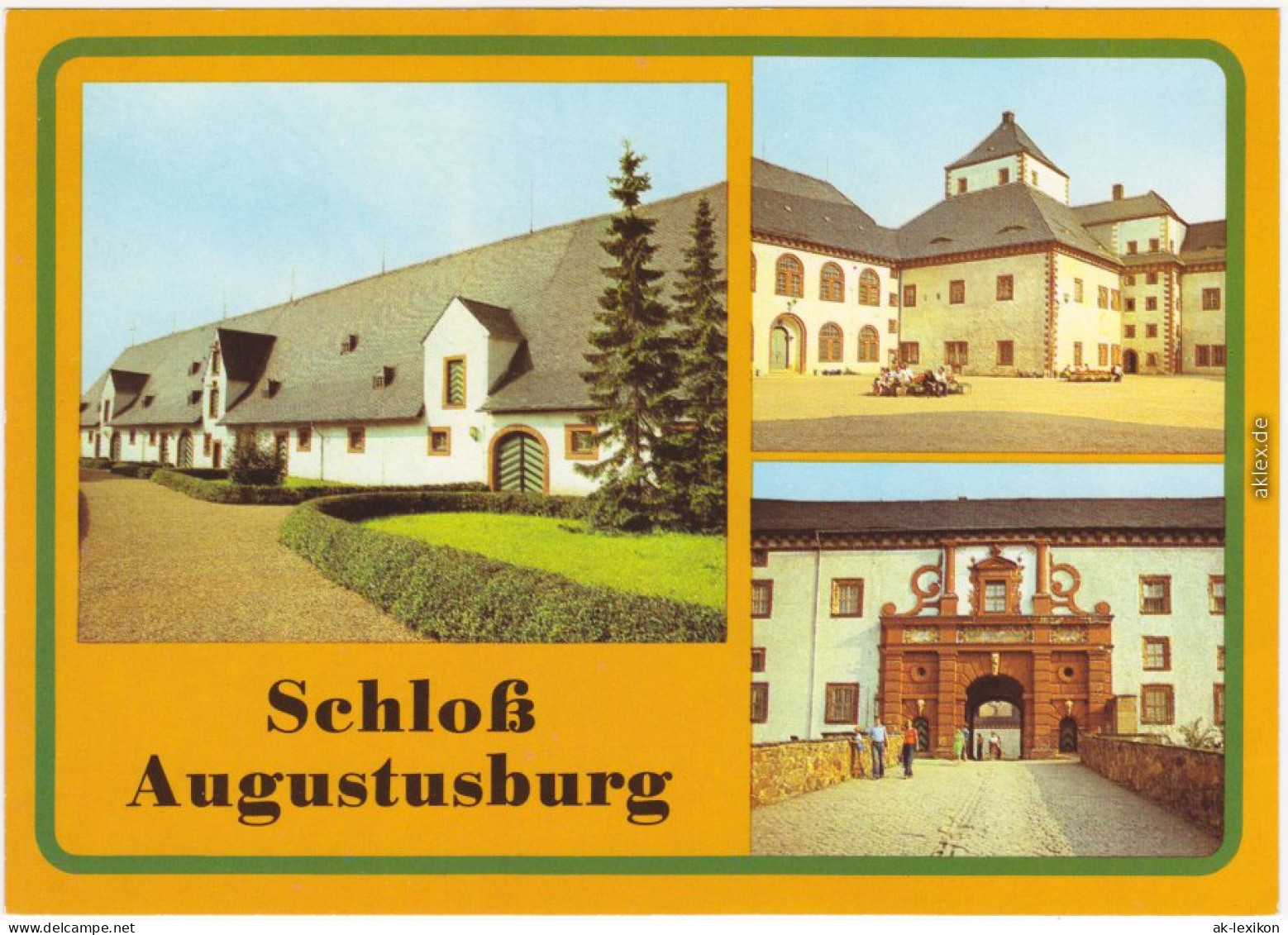 Augustusburg Schloss Augustusburg Ansichtskarte Mehrbild 1981 - Augustusburg