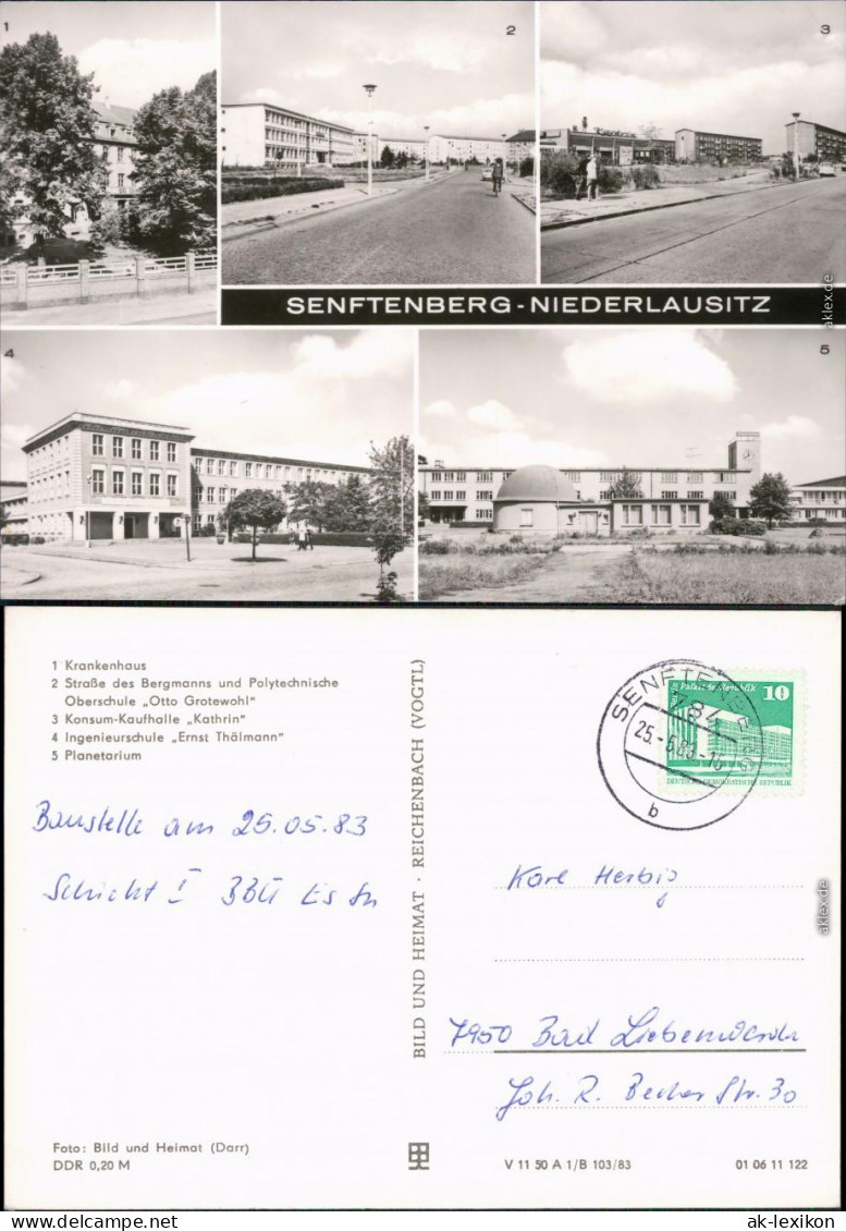 Senftenberg (Niederlausitz) Ua Krankenhaus, Oberschule 1983 - Senftenberg