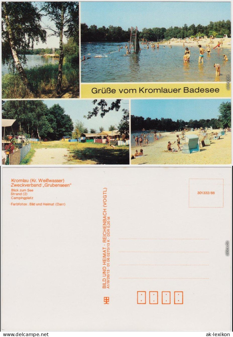 Kromlau Gablenz (Oberlausitz) Kromola Jabłońc  Campingplatz B Bad Muskau 1988 - Kromlau Kromola