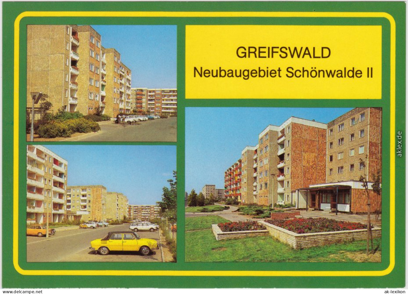 Greifswald Neubaugebiet Ansichtskarte  1981 - Greifswald