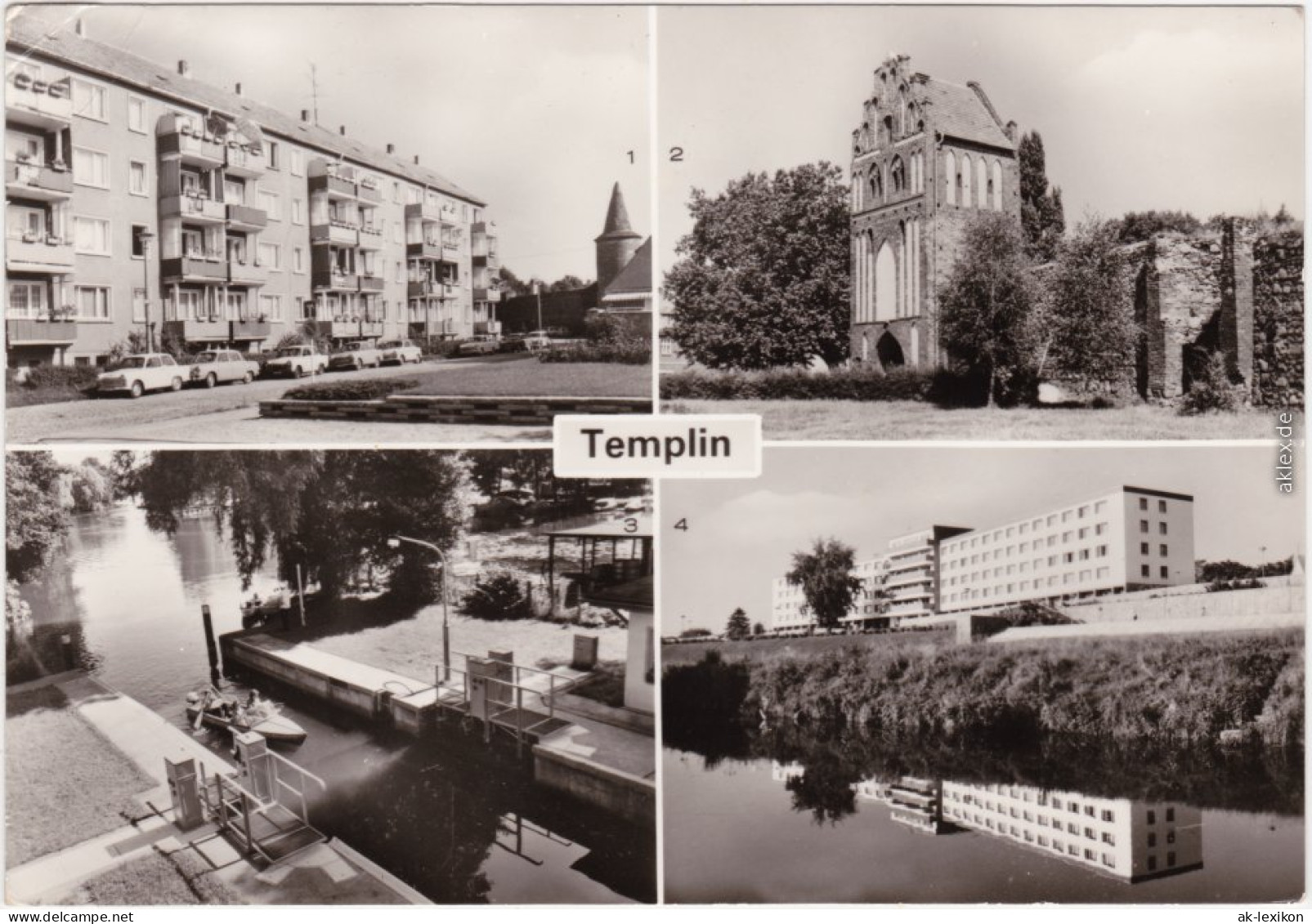 Templin  Neubauten  Fischerstraße   FDGB-Erholungsheim "Salvador Allende"  1983 - Templin